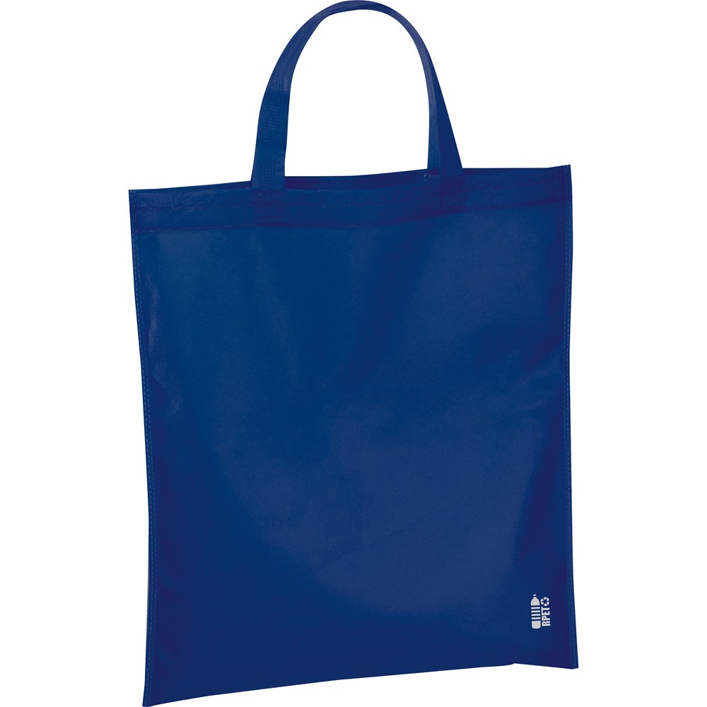 Gerecycled Non Woven boodschappentas - donkerblauw