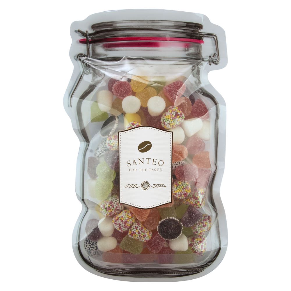 Mailing "weckpot" maxi gevuld met snoep