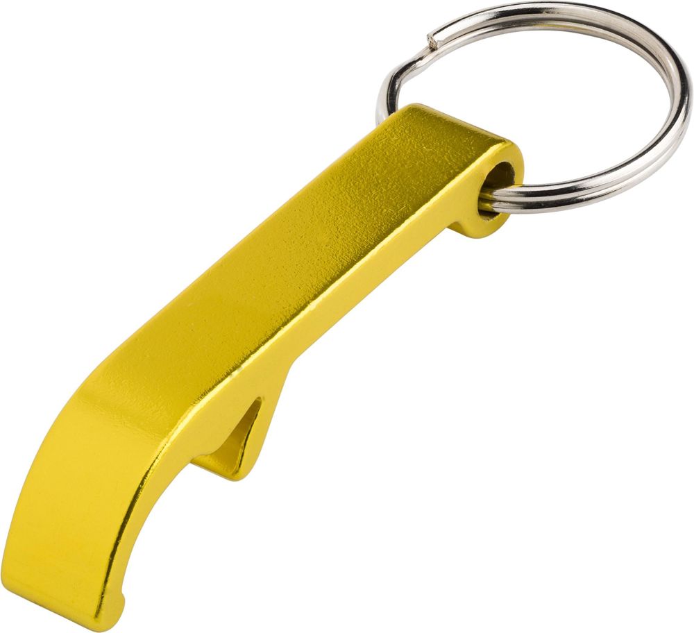 Metalen 2-in-1 sleutelhanger Jalen - Geel