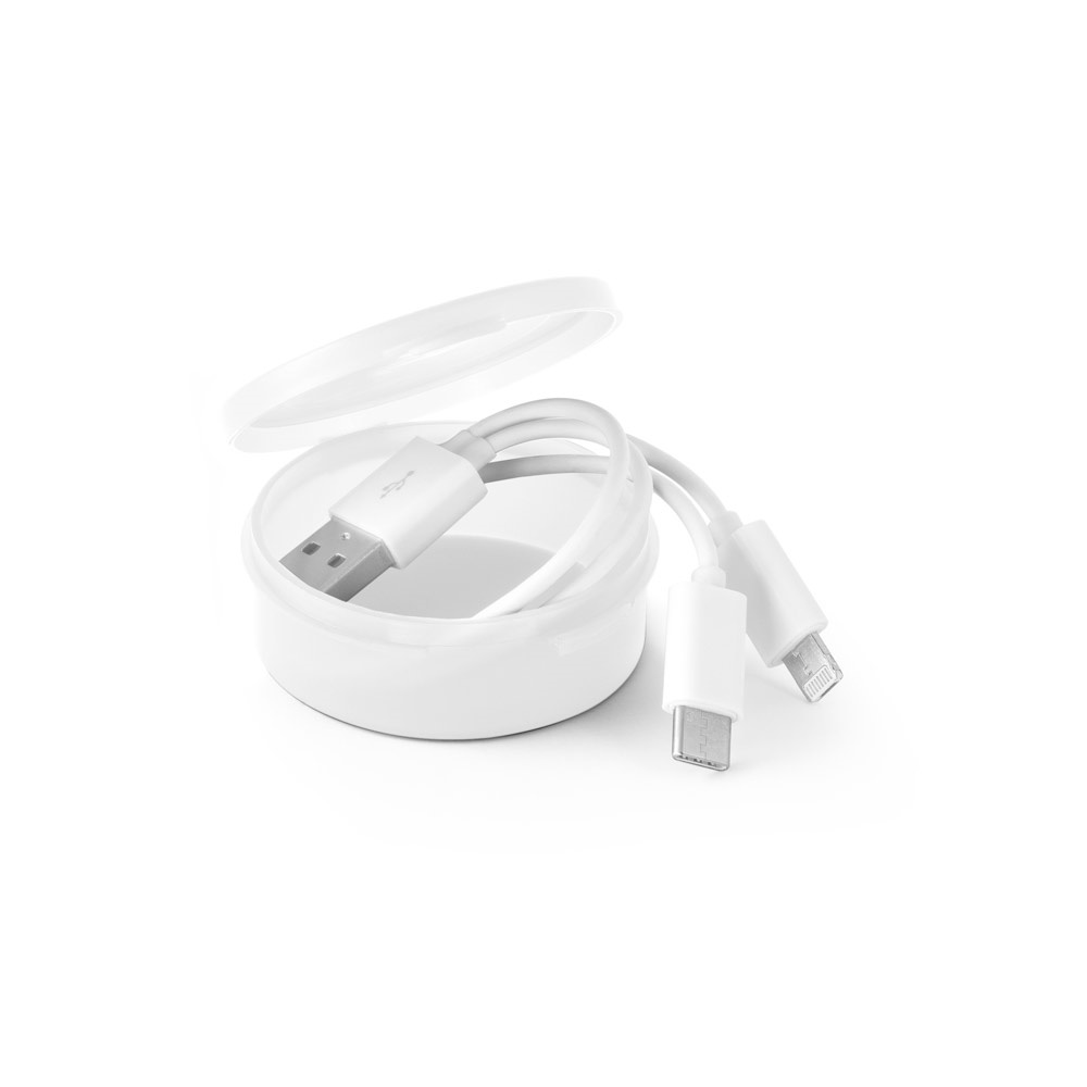 EMMY. 3 in 1 USB-kabel van ABS en PVC