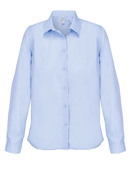 SOL´S - Women´s Poplin Shirt Long Sleeve Bailey - Sky Blue