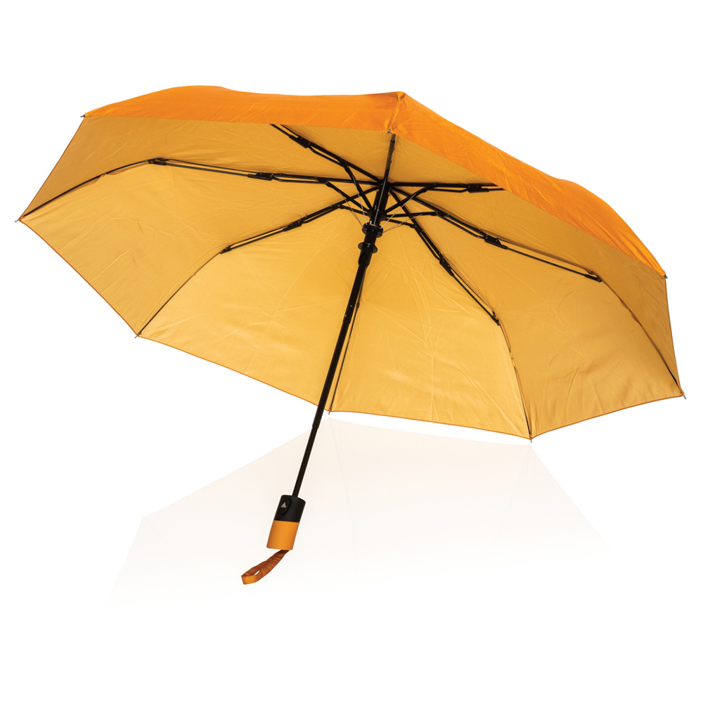 21" Impact AWARE™ 190T mini auto open paraplu - sundial oranje (± PMS 16-1148TCX)