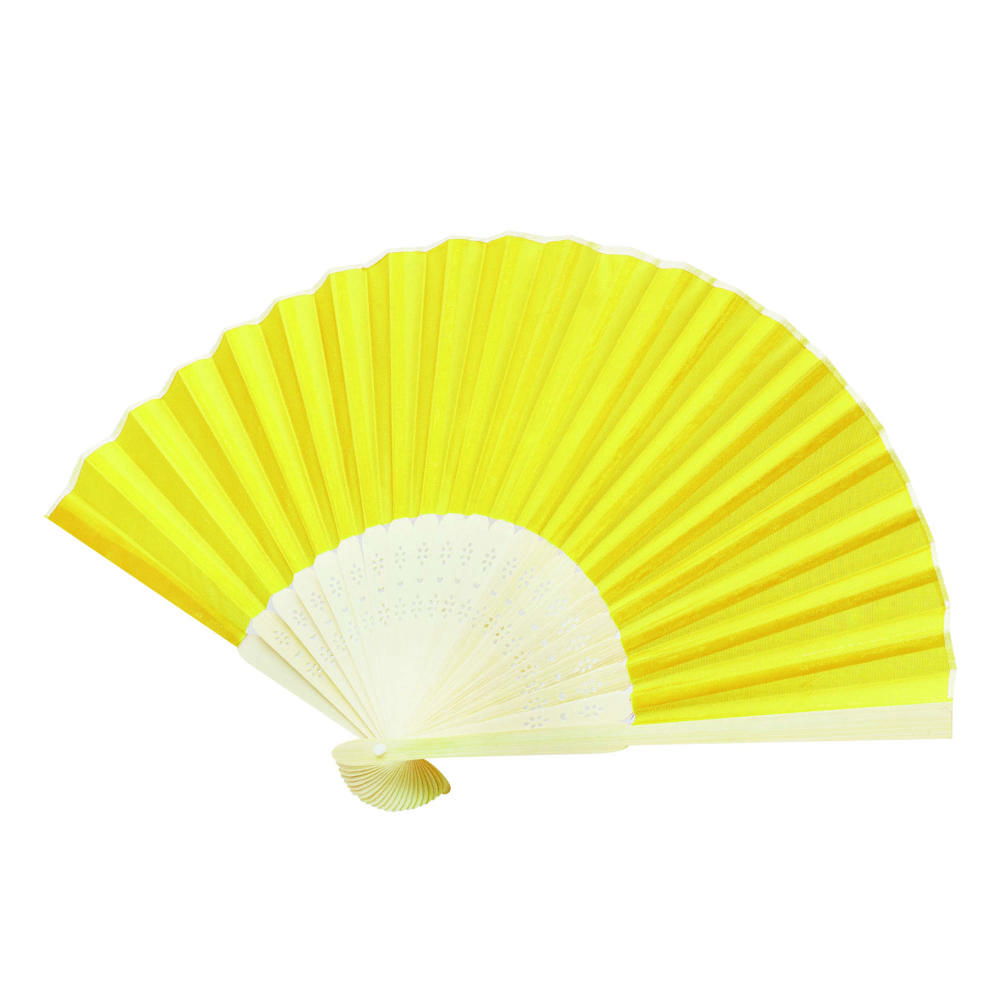 BAMBOO COOL - Opvouwbare waaier - geel