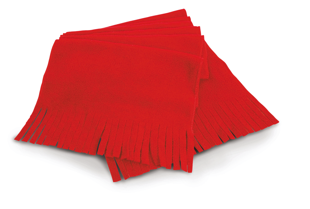 R143X - Polartherm™ tassel scarf - red