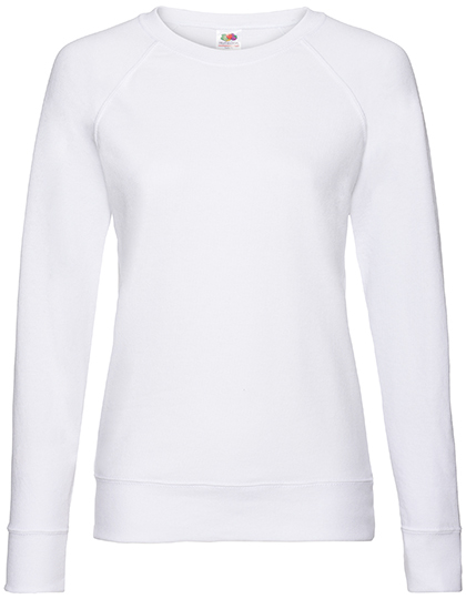 Fruit of the Loom - Ladies´ Lightweight Raglan Sweat - White