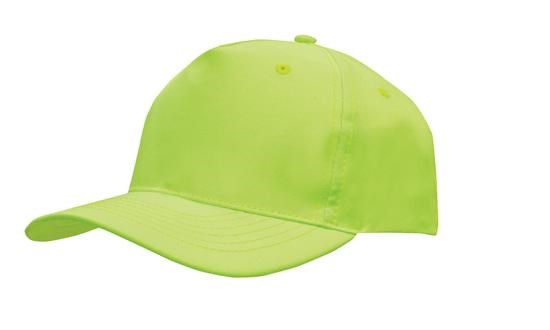 Ademende Poly Twill - 5 Paneel pet (4011) - Hi Vis Groen
