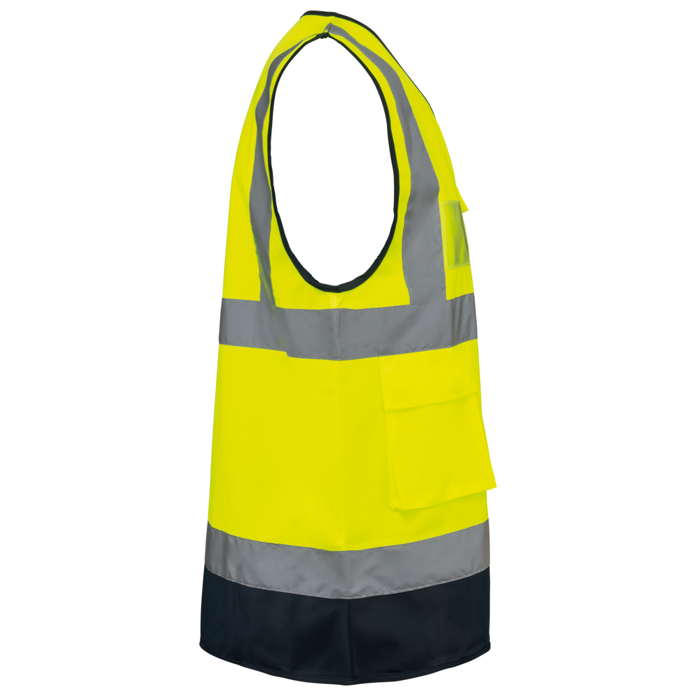 WK618 - Gerecycled HI-VIZ VEILIGHEIDSHESJE met rits