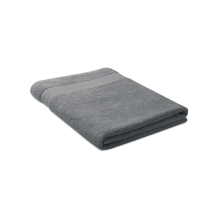 MERRY - Handdoek organisch 180x100 - Grijs