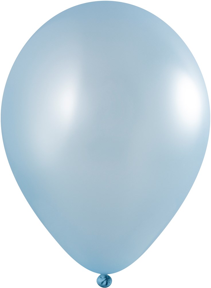 Ballonnen onbedrukt 85/95 cm - Ø 33 cm - 11 inch - Licht blauw Metallic (2650) (± PMS 284)