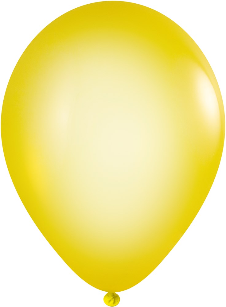 Ballonnen onbedrukt 85/95 cm - Ø 33 cm - 11 inch - Geel Kristal (3310) (± PMS 107)