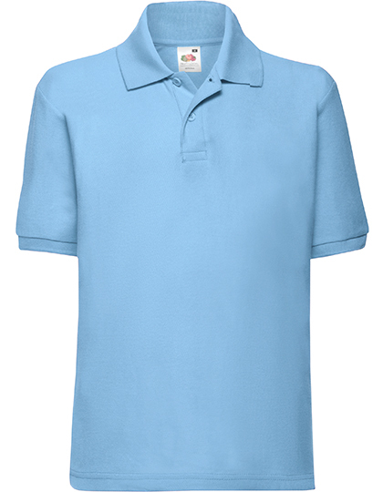 Fruit of the Loom - Kids´ 65/35 Polo - Sky Blue