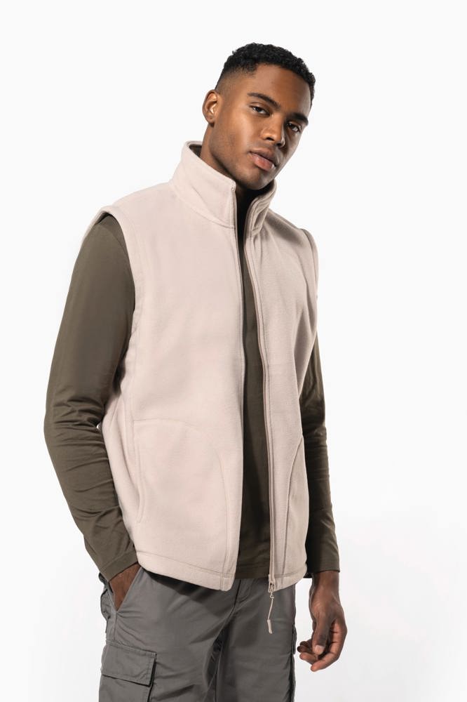 K913X - Bodywarmer van microfleece heren