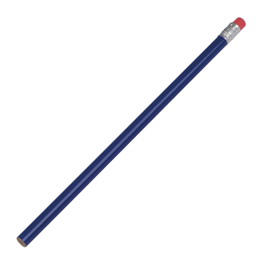 Potlood met gum - blauw