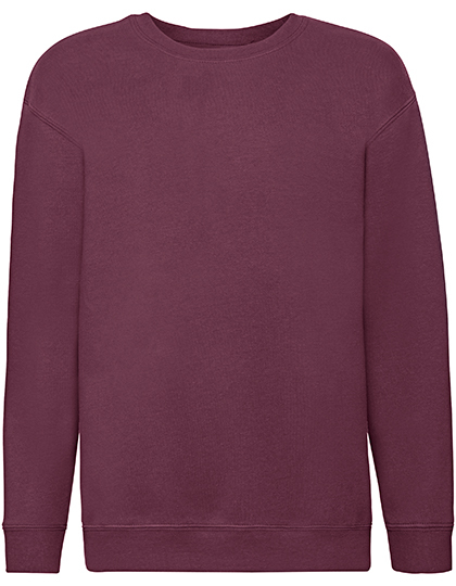 Fruit of the Loom - Kids´ Premium Set-In Sweat - Burgundy