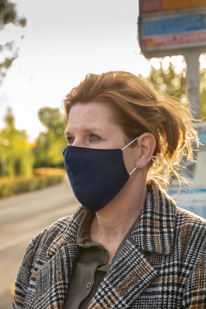Herbruikbaar 2 laags katoenen gezichtsmasker