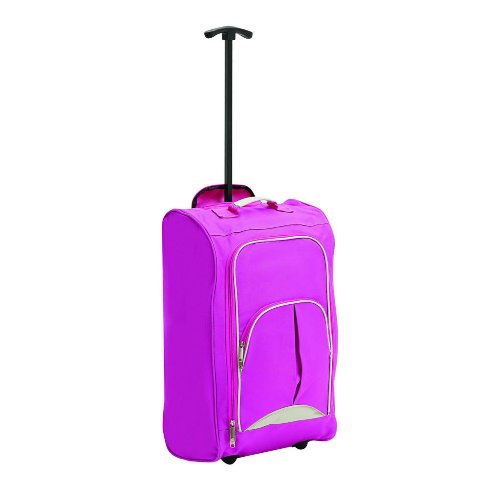 VIENNA - Trolley-boardcase van 600D polyester - Roze