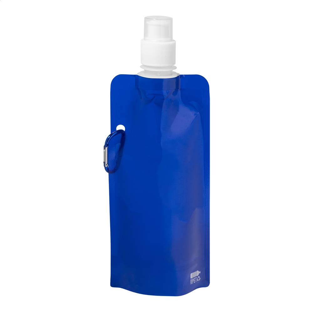 Carabol - opvouwbare RPET fles - blauw