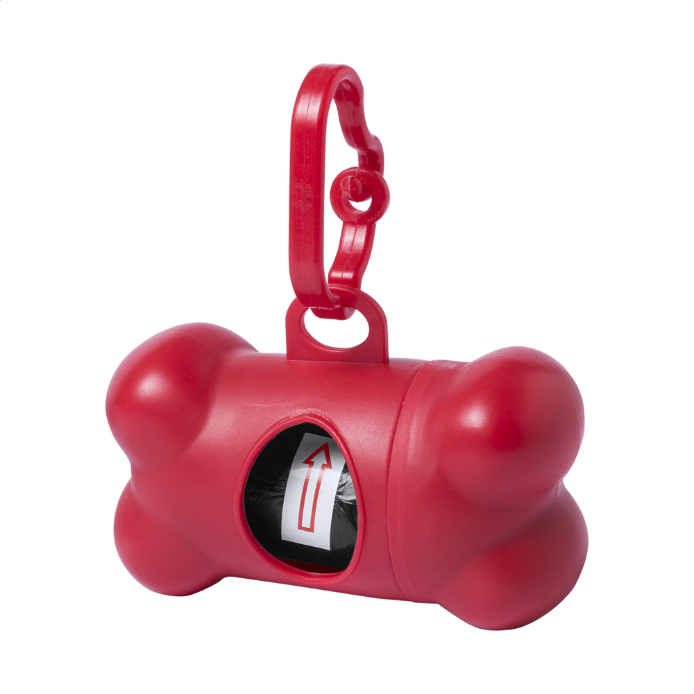 Pobba - dispenser voor poepzakjes - Rood