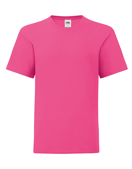 Fruit of the Loom - Kids´ Iconic T - Fuchsia