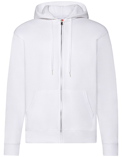 Fruit of the Loom - Classic Hooded Sweat Jacket - White
