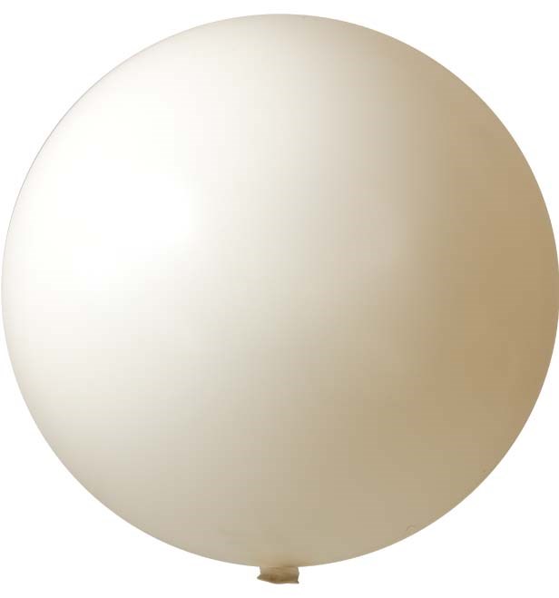Reuzenballonnen onbedrukt Ø 80 cm - Wit (4400) Pastel