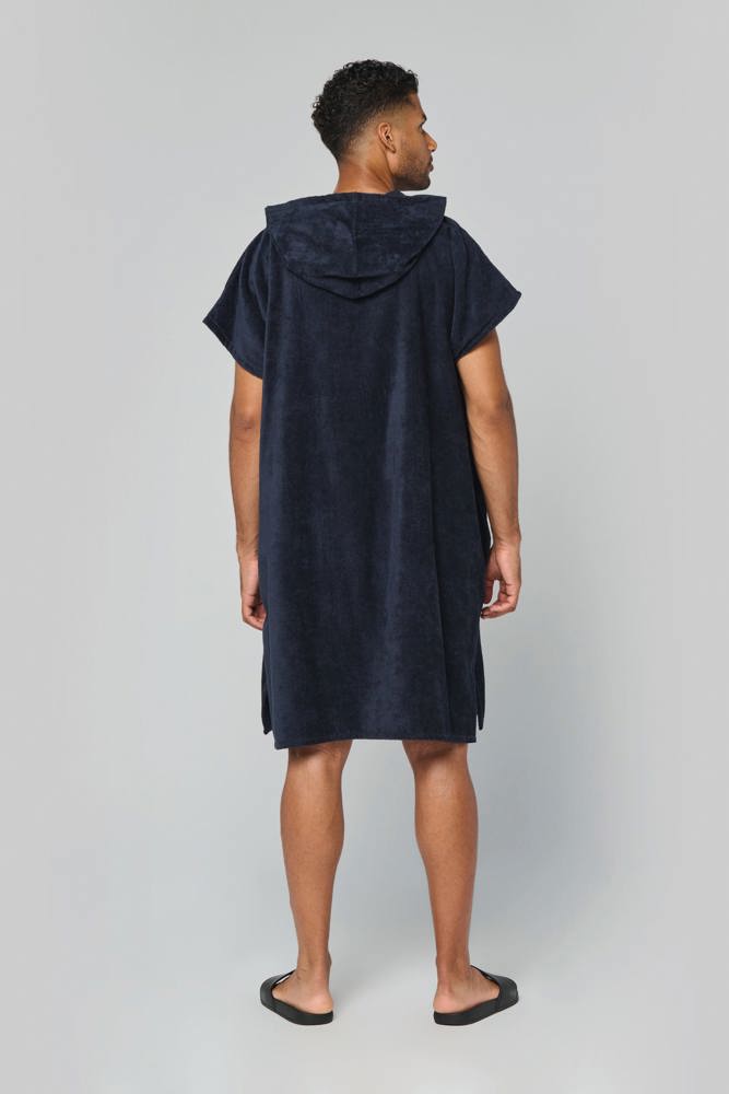 PA581 - Uniseks poncho met capuchon van badstof
