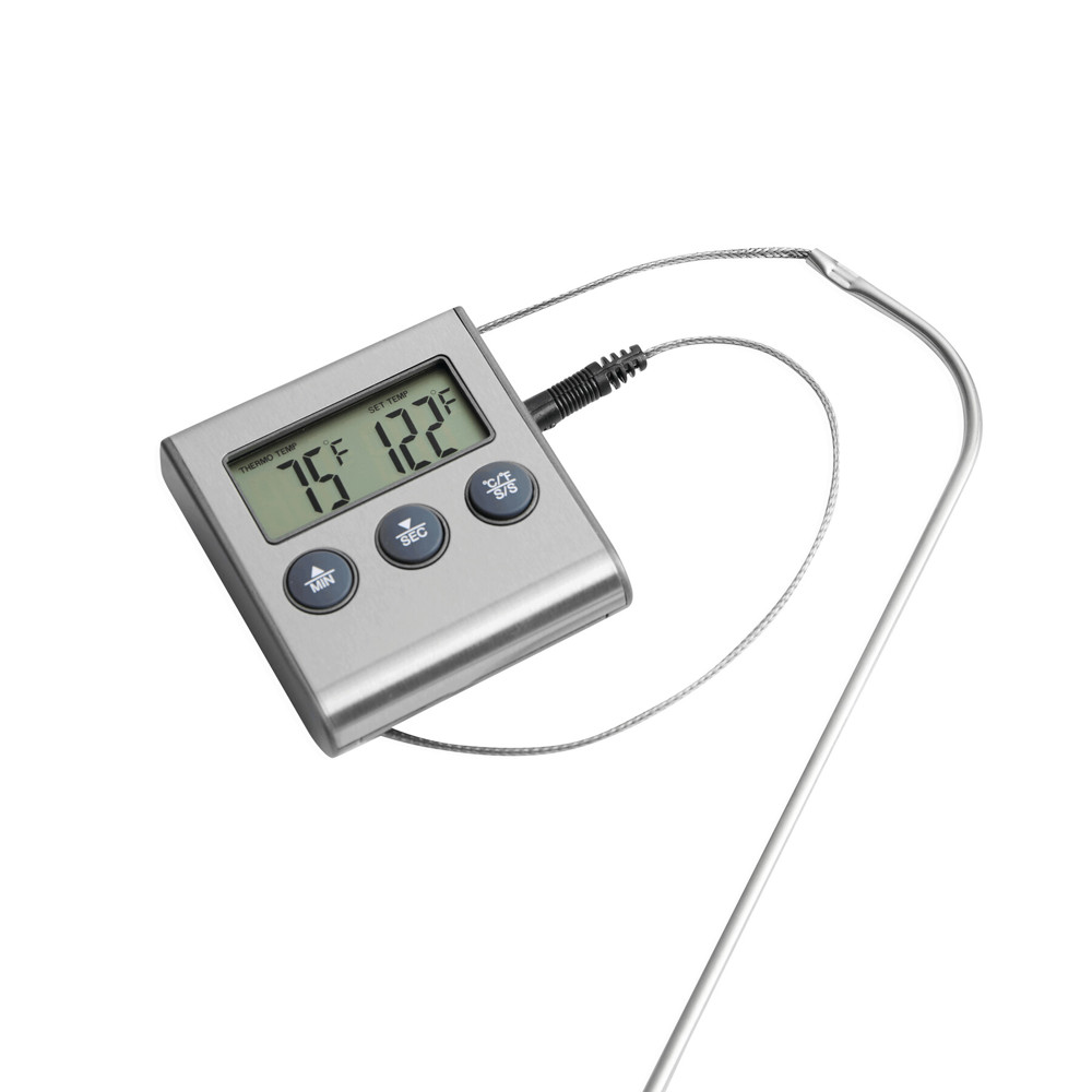 GOURMET - Kookthermometer van RVS met LCD display