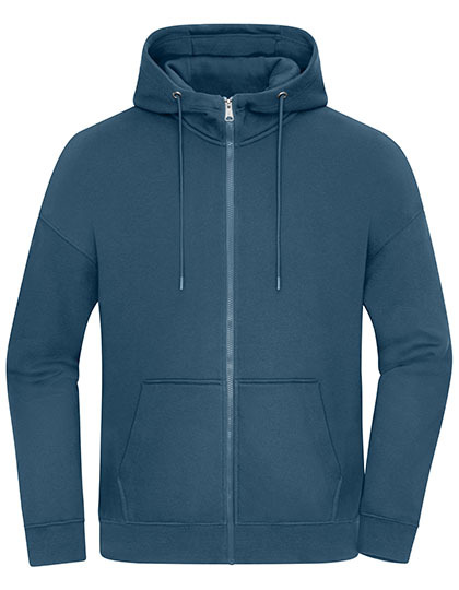 Daiber - Unisex Oversized Hooded Jacket - Dusty Blue