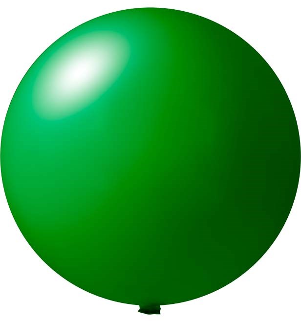 Reuzenballonnen onbedrukt Ø 80 cm - Donker groen (4460) Pastel (± PMS 355)