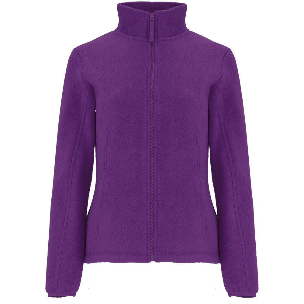Artic fleece damesjack met volledige rits - Paars