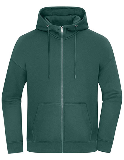 Daiber - Unisex Oversized Hooded Jacket - Smoky Green