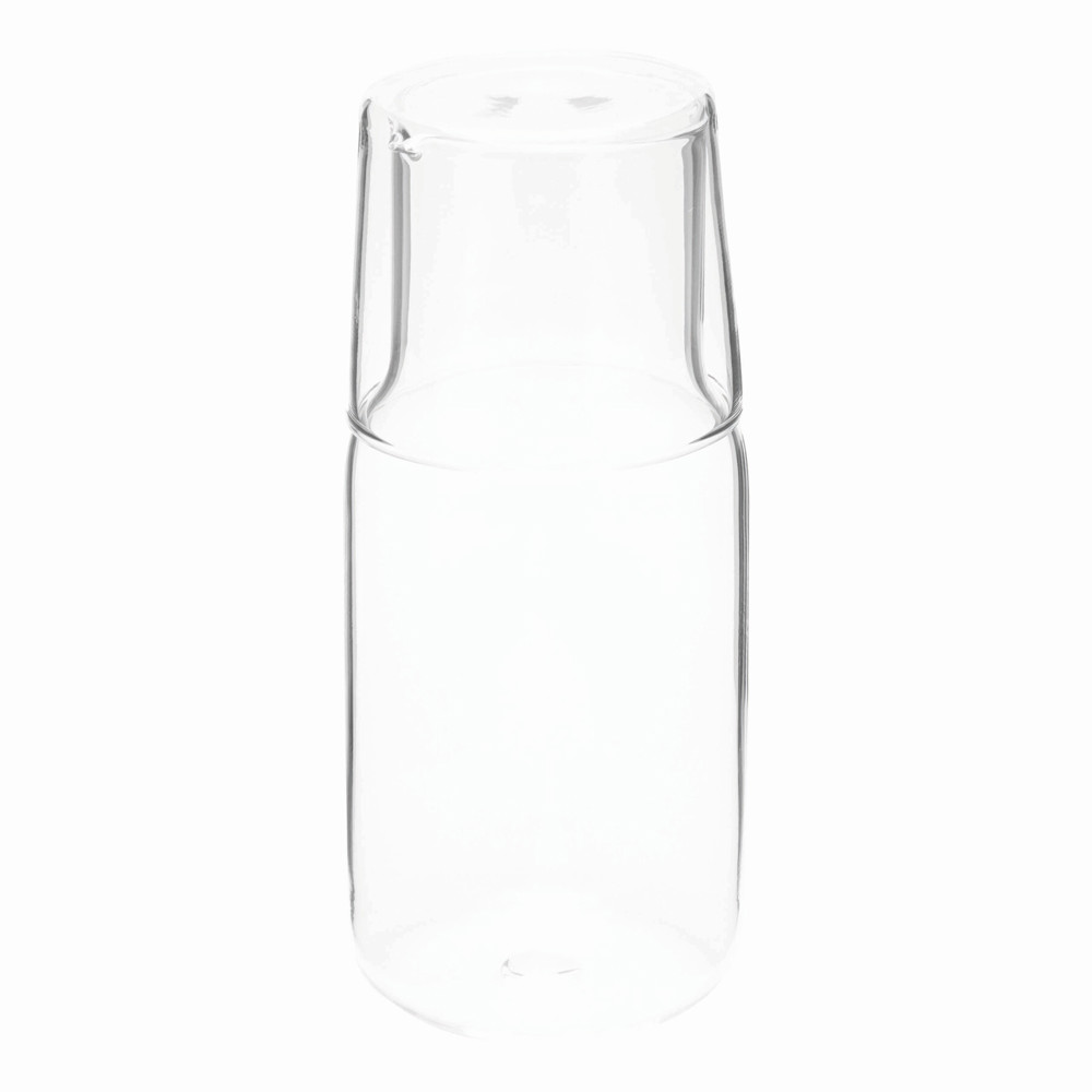 CALMY - Glazen karaf met drinkglas