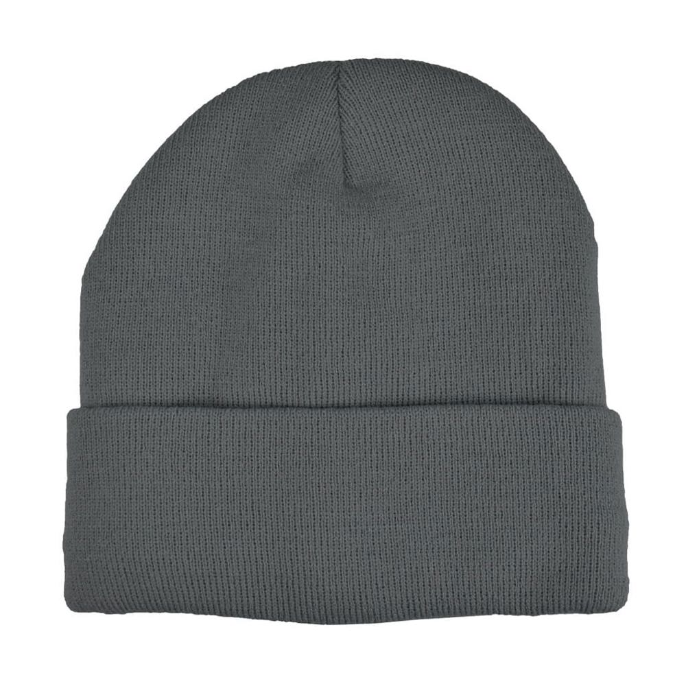 Gebreide muts met fleece - Donkergrijs (PMS Cool Grey 11c) / Donkergrijs