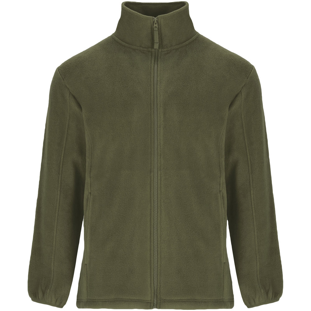 Artic fleece herenjack met volledige rits - Pijnboomgroen