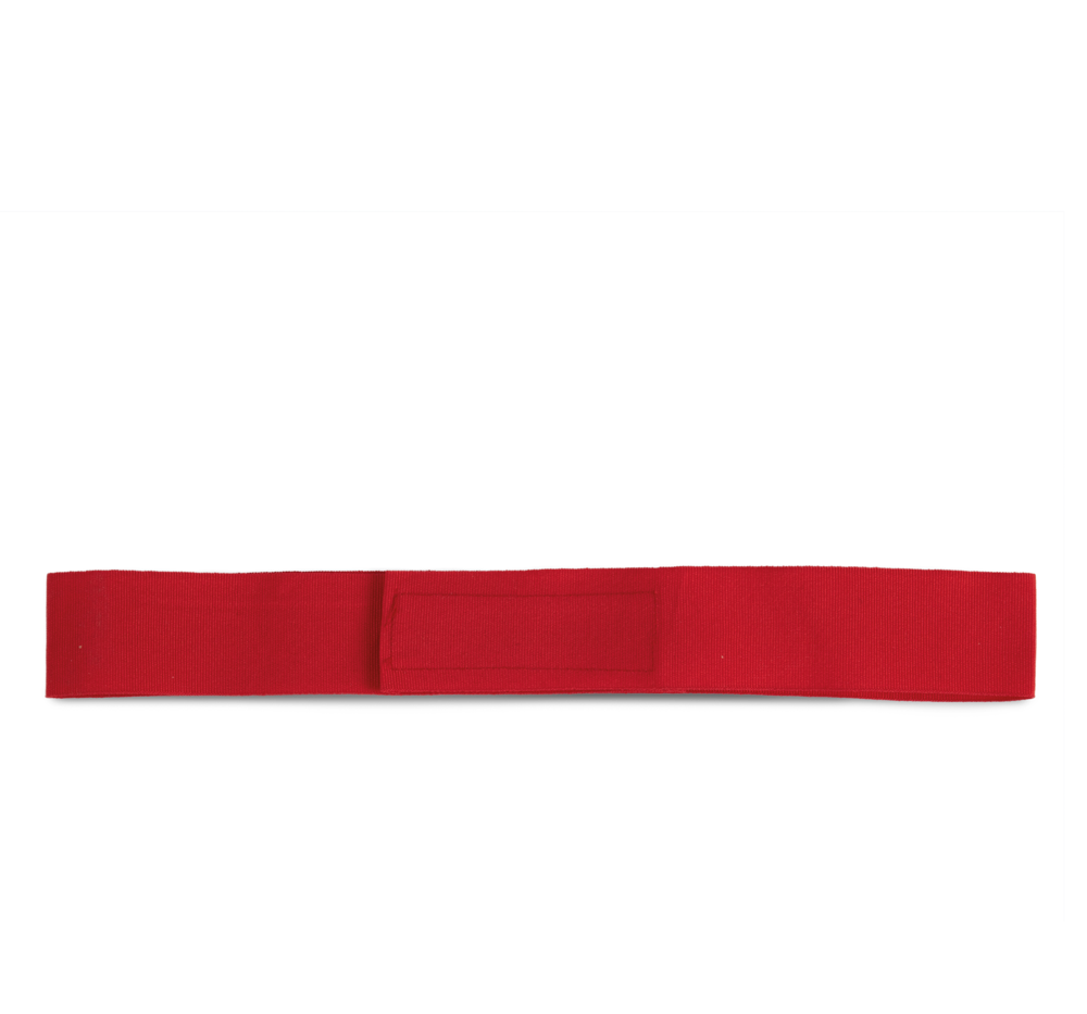 KP066B - Afneembaar lint voor Panama & Boater hoeden - red