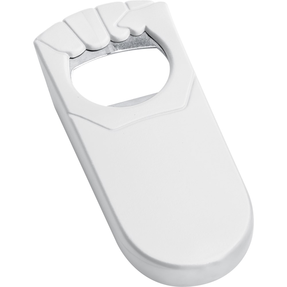 Flesopener met afsluitfunctie - Wit