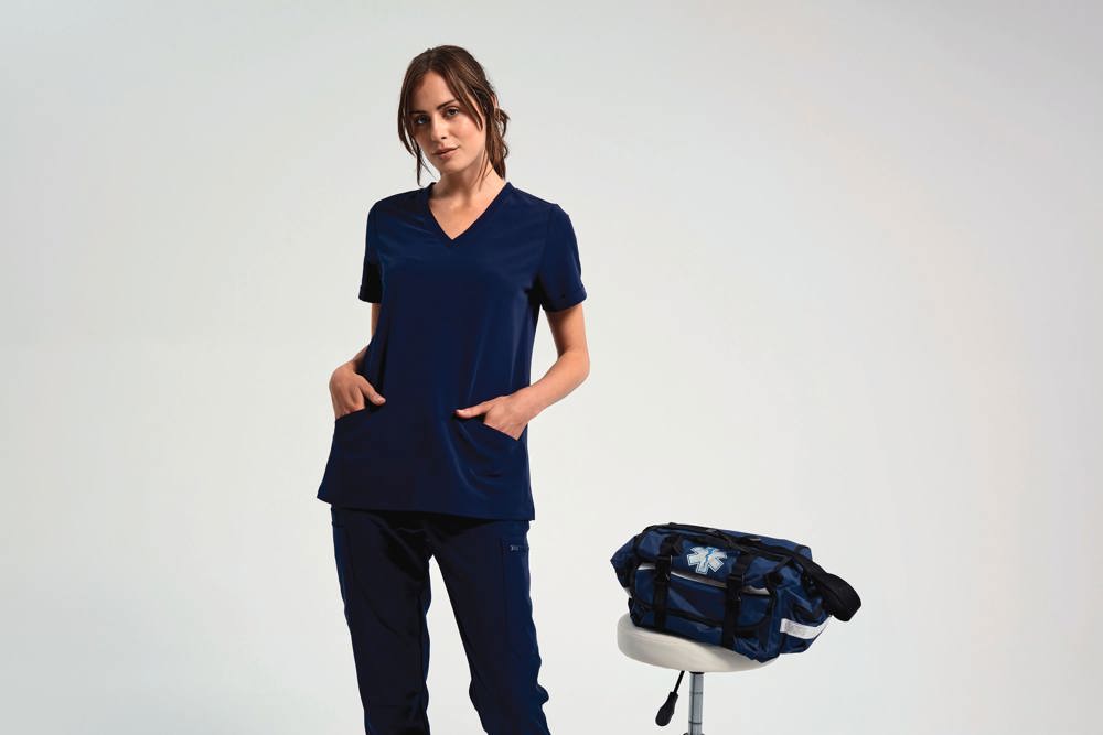 NN310 - Stretch tuniek met korte mouwen voor dames