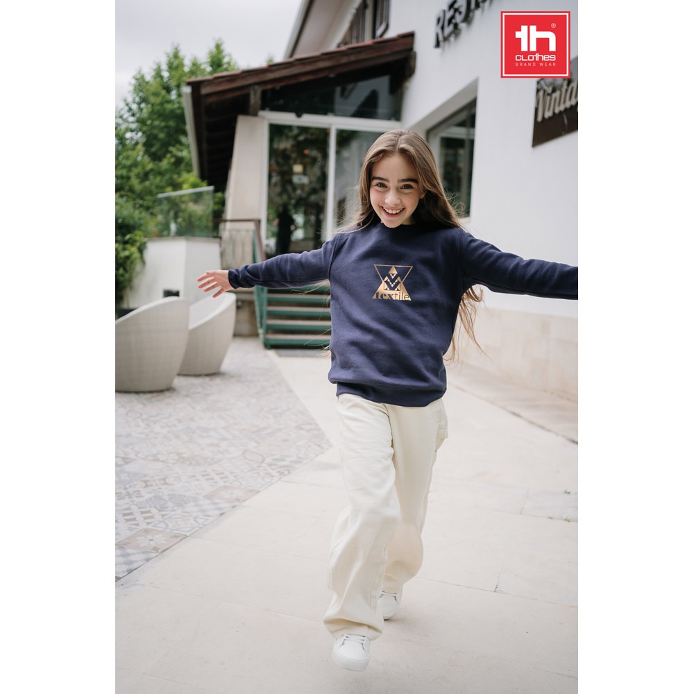 THC DELTA KIDS. Sweatshirt voor kinderen van gerecycled katoen en polyester