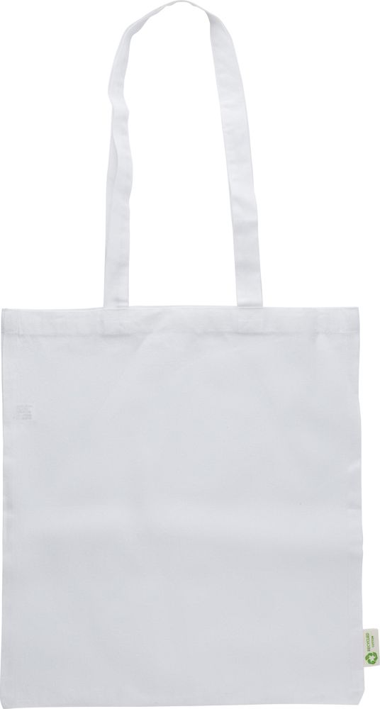 Gerecyclede katoenen boodschappentas (120 gsm) Cassiopeia - Wit