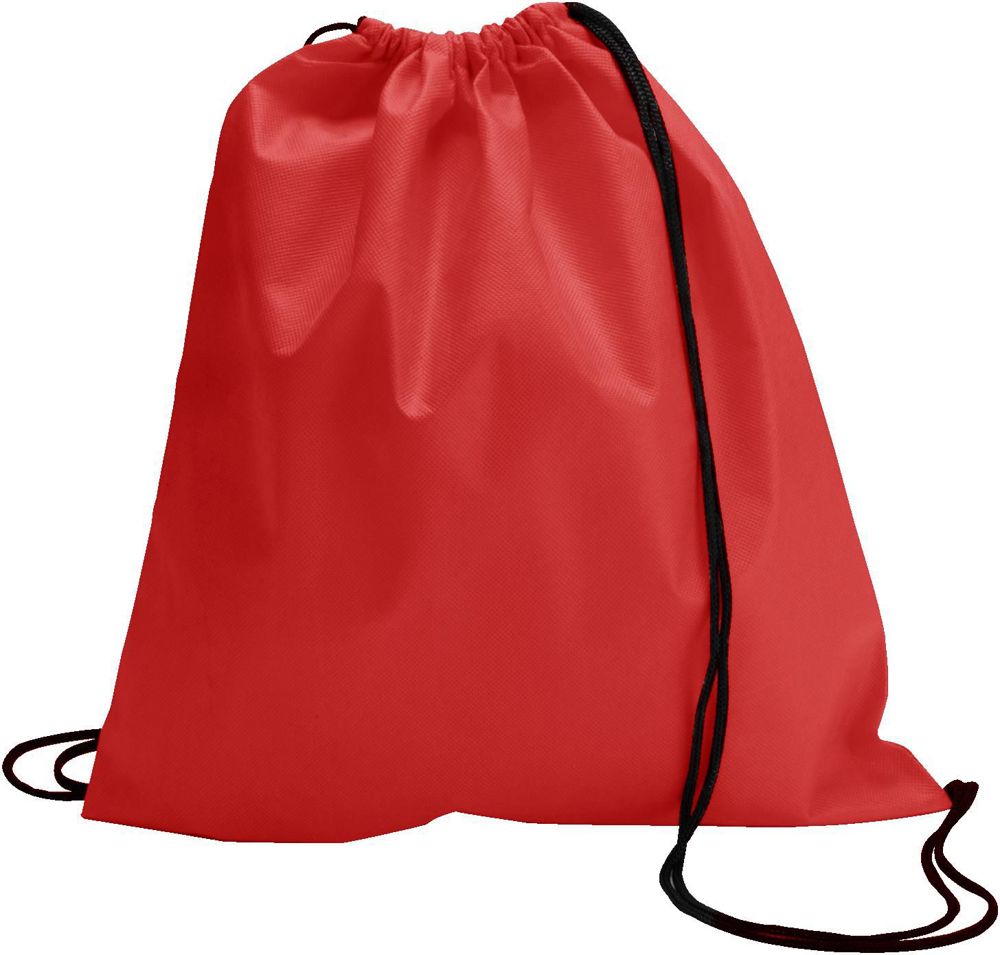 Non-woven (80 gr/m²) trekkoord rugzak Nico - Rood