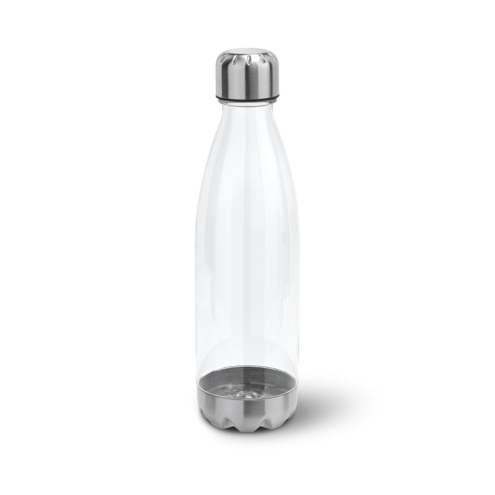 ANCER. Sportfles van AS en roestvrij staal 700 mL - transparant
