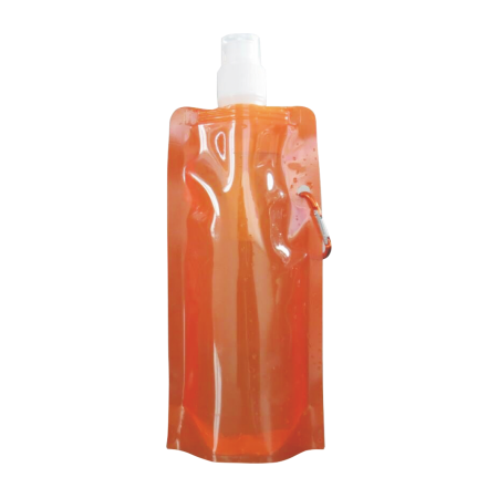 Waterzak met karabijn haak 500 ml leeg - oranje