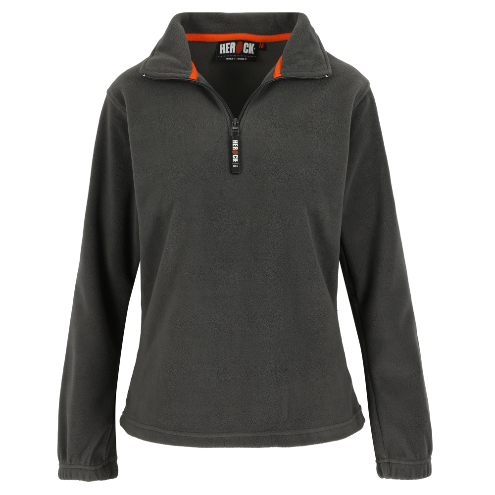 AURORA FLEECE SWEATER DAMES - grijs/zwart