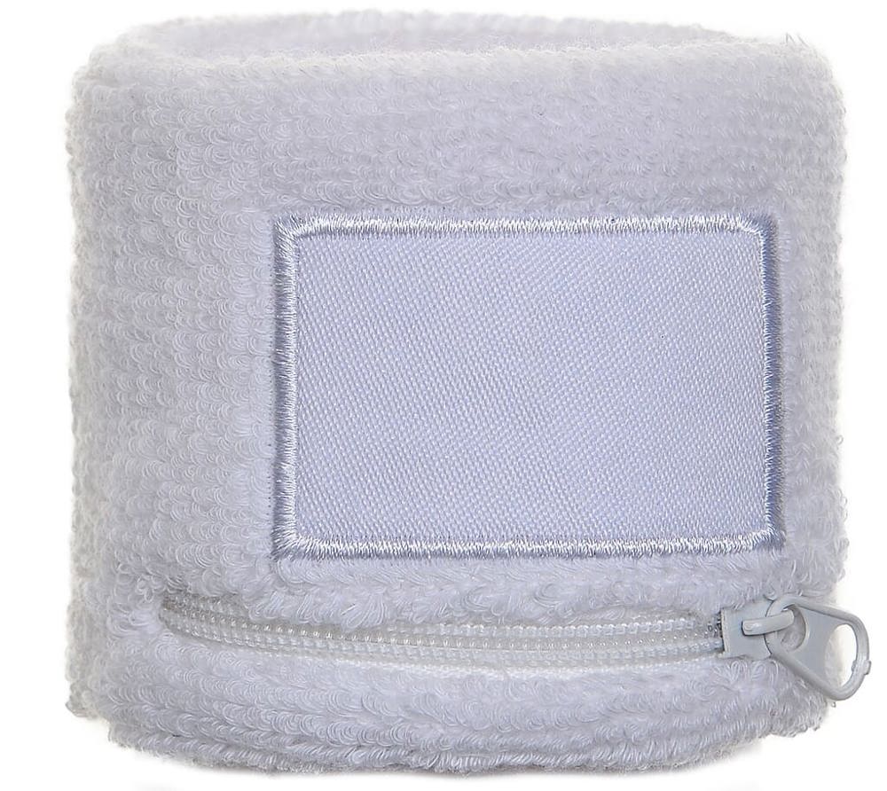Polsband met label en ritsvakje - Wit (White) / Wit