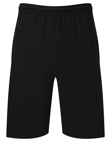 Fruit of the Loom - Unisex Iconic 195 Jersey Shorts - Black