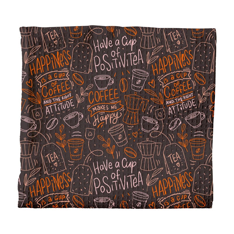 Sublimatie theedoek met reliëf structuur, 30x30 cm, 360 gr/m²