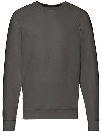 Fruit of the Loom - Lightweight Raglan Sweat - Light Graphite (Solid)