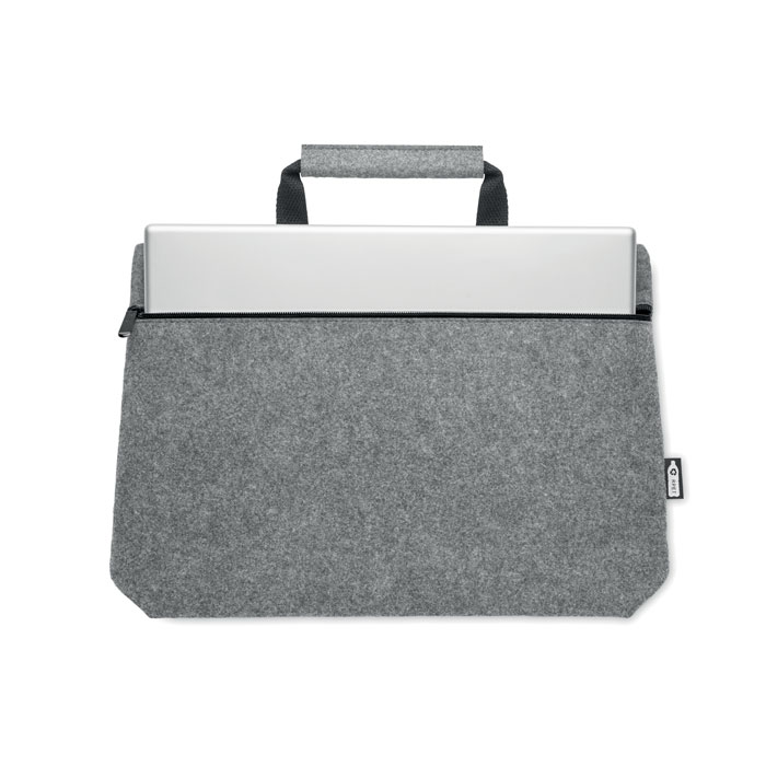 TAPLA - RPET vilt laptop tas met rits