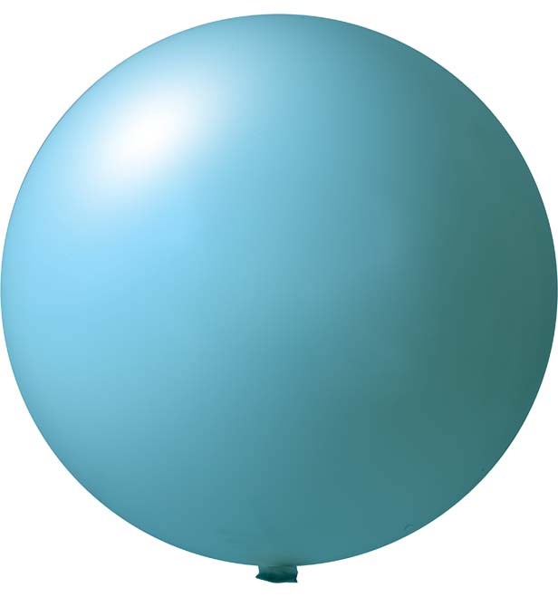 Reuzenballonnen onbedrukt Ø 80 cm - Licht blauw (4451) Pastel (± PMS 292)