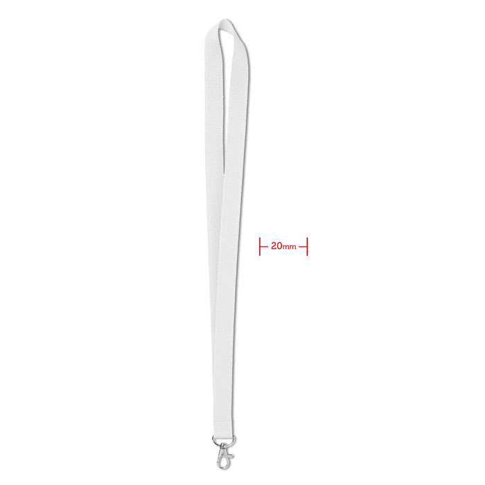 SIMPLE LANY - Lanyard 20 mm - Wit